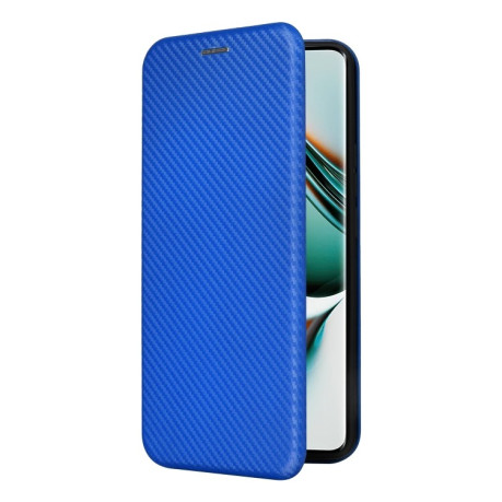 Чехол-книжка Carbon Fiber Texture на Realme 11 Pro / 11 Pro+ - синий