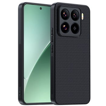 Противоударный чехол Carbon Fiber Texture Printing для Xiaomi 15 5G - черный