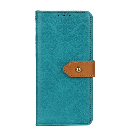 Чохол-книжка European Floral для iPhone 16e - синій