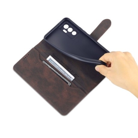 Чехол-книжка AZNS Dream II Skin Feel Horizontal Flip Leather для Vivo S10e / V23e 5G - кофейный