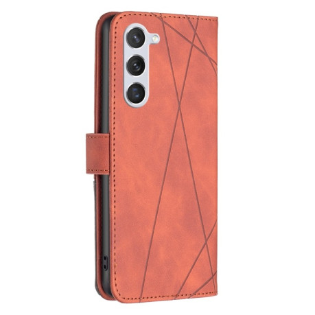 Чохол-книжка Rhombus Texture для Samsung Galaxy S25 5G - коричневий