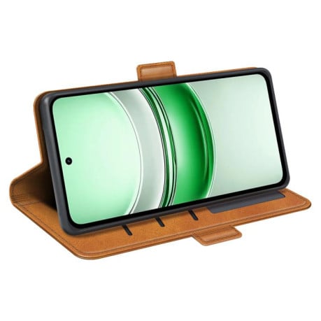 Чохол-книжка із двосторонньою магнітною застібкою на Realme C71 4G - жовтий