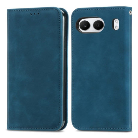 Чохол-книжка Retro Skin Feel Business Magnetic на OnePlus Nord 4 - синій