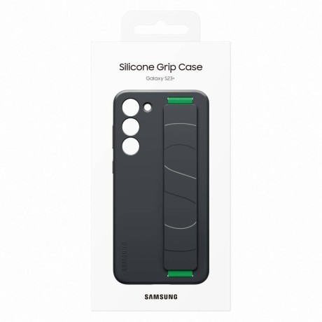 Оригінальний чохол Samsung Silicone Grip Samsung Galaxy S23 Plus - black (EF-GS916TBEGWW)