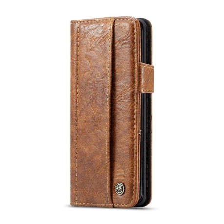 Кожаный чехол-книжка CaseMe на Samsung Galaxy S9+/G960 Rough Crack Texture - коричневый