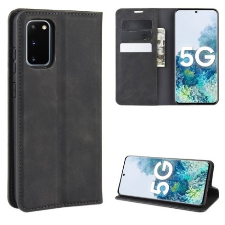 Чохол-книжка Retro-skin Business Magnetic Samsung Galaxy S20 FE - чорний