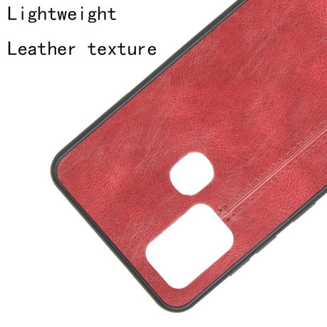 Ударозащитный чехол Sewing Cow Pattern на Samsung Galaxy A21s - красный