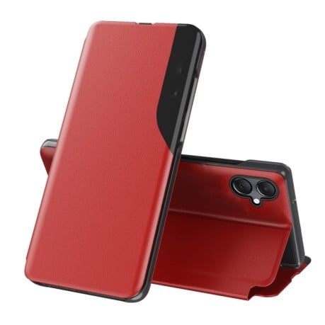 Чехол-книжка Clear View Standing Cover для Samsung Galaxy A06 4G - красный