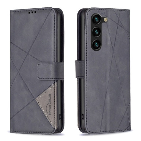 Чехол-книжка Rhombus Texture для Samsung Galaxy S25+ 5G - черный