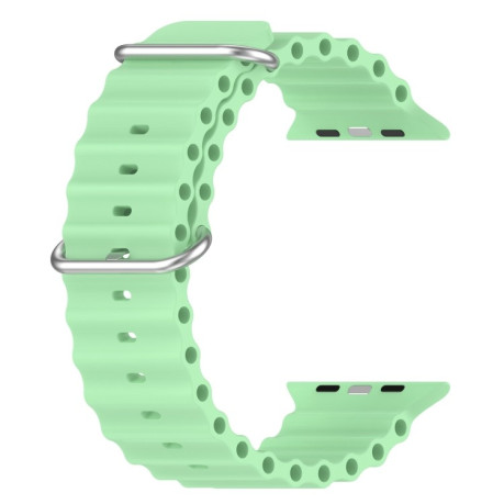 Силиконовый ремешок Ocean для Apple Watch Series 8/7 41mm/40mm /38mm - светло-зеленый