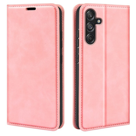 Чохол-книжка Retro Skin Feel Business Magnetic для Samsung Galaxy M55 5G - рожевий