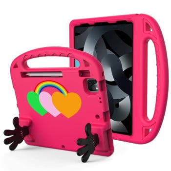 Протиударний чохол Love Small Palm Holder EVA для iPad 11(2025)/iPad 10.9 (2022) - пурпурно-червоний
