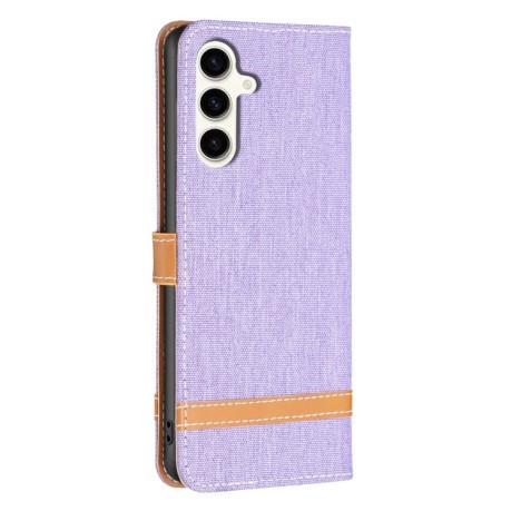 Чохол-книжка Color Matching Denim Texture на Samsung Galaxy S23 FE 5G - фіолетовий
