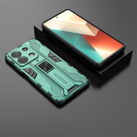 Противоударный чехол Supersonic для For Redmi Note 13 - зеленый