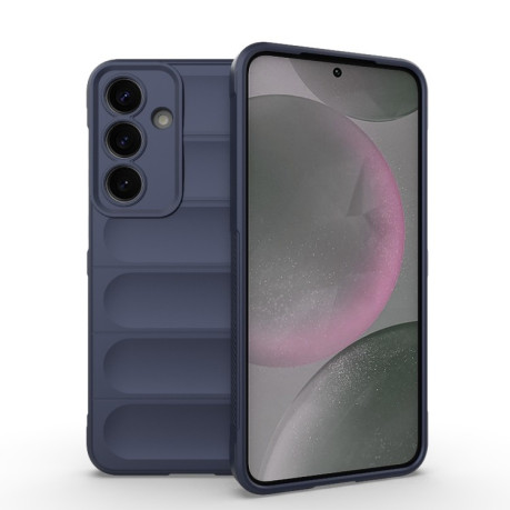 Силиконовый чехол Magic Flannel для Samsung Galaxy S25+ 5G - синий