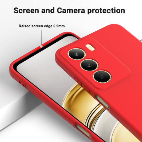 Силіконовий чохол Solid Color Liquid Silicone на Realme C75 5G / C73 5G - червоний