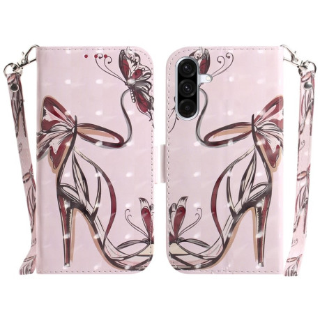 Чехол-книжка 3D Colored Horizontal Flip Leather для Samsung Galaxy A36 5G / A56 5G - High-heeled