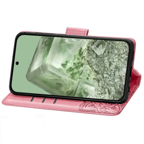 Чохол-книжка Butterfly Love Flower Embossed для Google Pixel 8a - рожевий