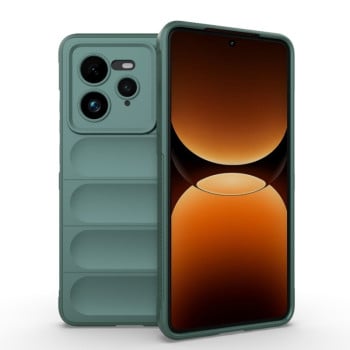 Силиконовый чехол Magic Flannel для Realme GT 7 Pro 5G - зеленый