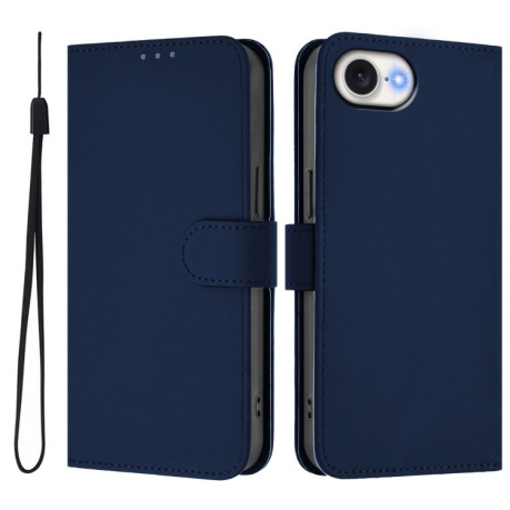 Чехол-книжка Skin Feel S-type для iPhone 16e - синий