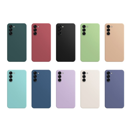 Противоударный чехол Imitation Liquid Silicone для Samsung Galaxy S23 5G - зеленый