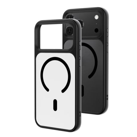 Чехол Oil-spray Skin Feel MagSafe гибрид на iPhone 17 Pro Max - черный
