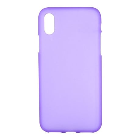 Чохол iPhone X/Xs Solid Color Frosted фіолетовий