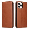 Кожаный чехол-книжка Fierre Shann Genuine leather на  iPhone 14 Pro Max - коричневый