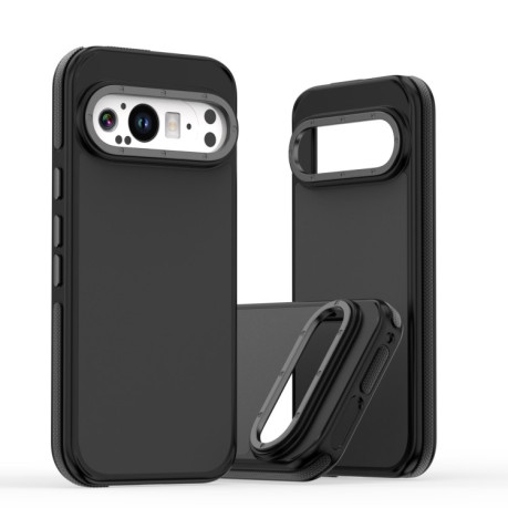 Противоударный чехол Dual-Color Skin Feel Shockproof Series на Google Pixel 9 Pro XL - черный