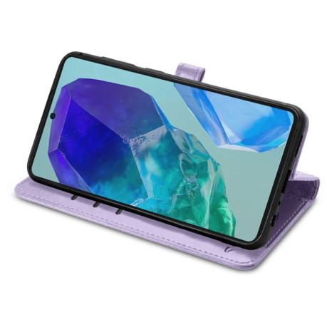 Чехол-книжка Cat and Dog для Samsung Galaxy A16 - фиолетовый
