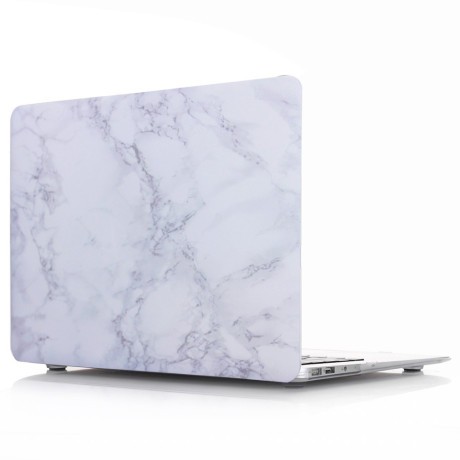 Чехол Marble Series Super Slim Anti-Scratch Heat Resistance  на Apple Macbook Pro 15.4 Inch with Touch Bar A1707 - White