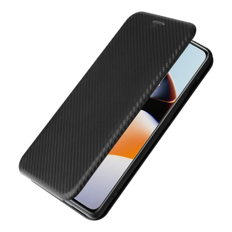 Чохол-книжка Carbon Fiber Texture на OnePlus 11R / Ace 2 - чорний