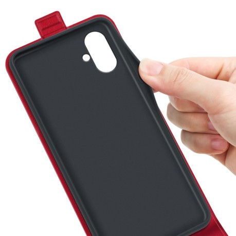 Флип-чехол R64 Texture Single на Samsung Galaxy A05 - красный