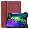 Чехол-книжка  Fabric Denim на  iPad Air 4  10.9 (2020)/Pro 11 (2018)/Pro 11 (2020)-красный