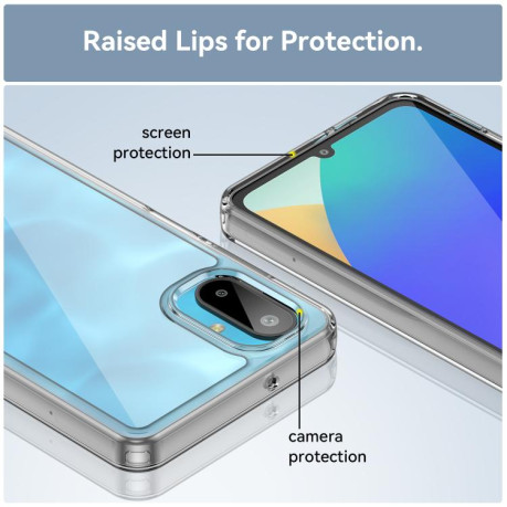 Протиударний чохол Colorful Acrylic Series Samsung Galaxy M06 5G - прозорий