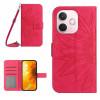 Чохол-книжка Skin Feel Sun Flower для OPPO A5 Pro 5G Global - пурпурно-червоний