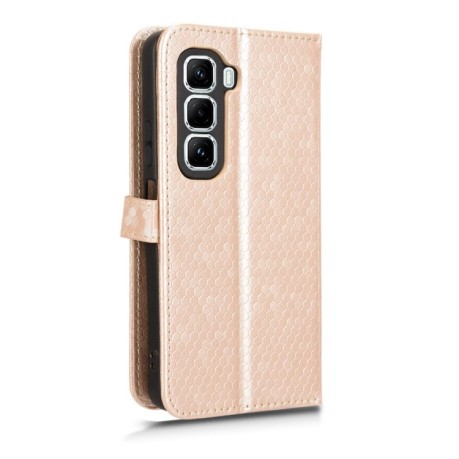 Чохол-книжка Honeycomb Dot для Infinix Hot 50 Pro+ 4G - золотий