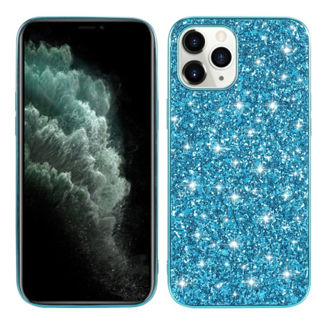 Ударозащитный чехол Glittery Powder на  iPhone 14 - синий