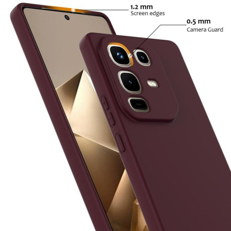 Силіконовий чохол Shockproof Silicone Magsafe для Infinix Note 50 4G / 50 Pro 4G - коричневий