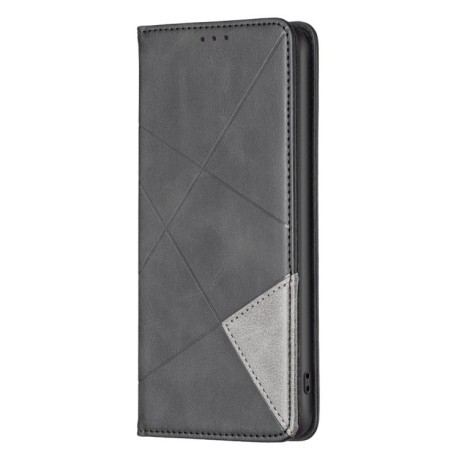 Чехол-книжка Rhombus Texture для Motorola Edge 50 Pro - черный