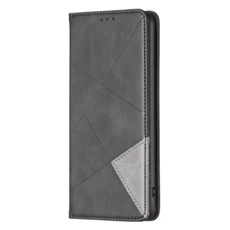 Чохол-книжка Rhombus Texture для Xiaomi Redmi Note 14 Pro 5G / Note 14 Pro+ 5G - чорний