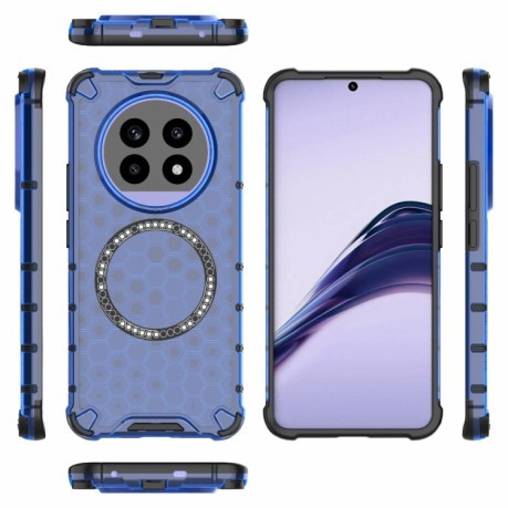 Протиударний чохол Honeycomb Magnetic Ring Shockproof на Realme 13 Pro 5G Global - синій