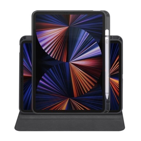 Чехол-книжка Acrylic 360 Degree Rotation Holder Leather для iPad Pro 11 2024 - черный