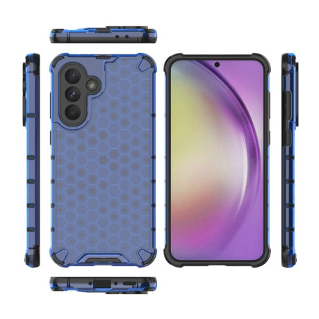 Противоударный чехол Honeycomb на Samsung Galaxy A56 5G - синий