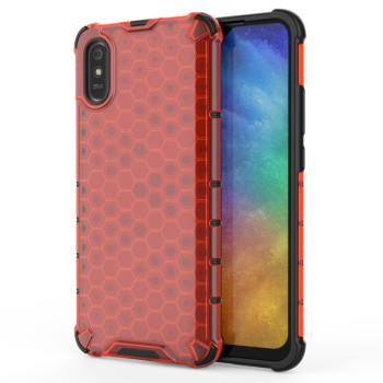 Противоударный чехол Honeycomb на Xiaomi Redmi 9A - красный