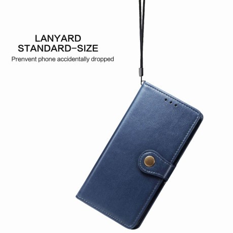 Чехол-книжка Retro Solid Color на Samsung Galaxy Note10 Lite / A81 / M60s -синий