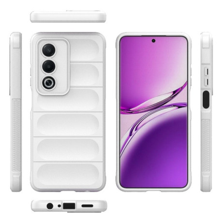 Силиконовый чехол Magic Flannel для OPPO A80 5G/A3 Pro - белый
