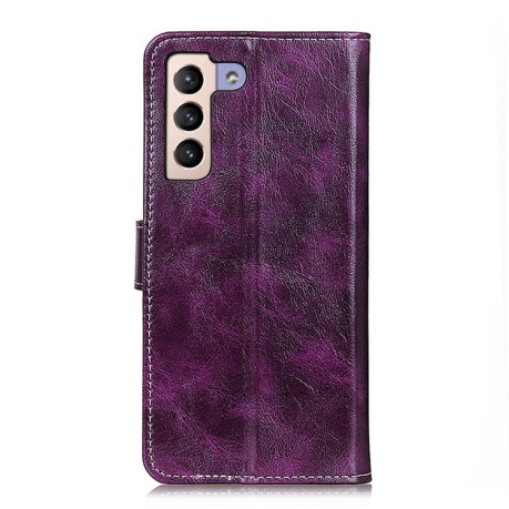 Чехол-книжка Retro Crazy Horse Texture на Samsung Galaxy S22 Plus 5G - фиолетовый