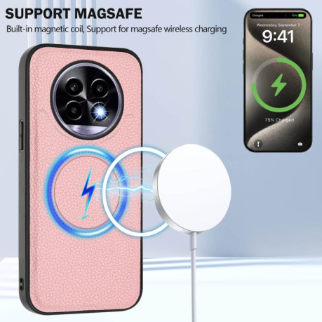 Чохол CX01 Detachable Magsafe Magnetic Card Bag для Realme 13 Pro / 13 Pro+ - рожевий