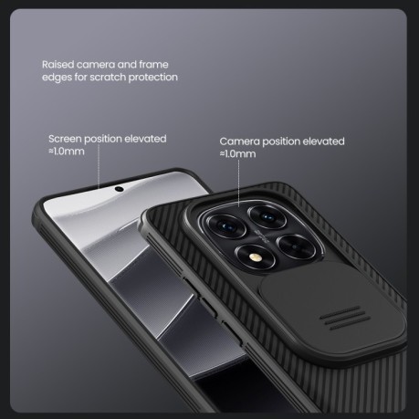 Ударозахисний чохол NILLKIN CamShield Pro на Xiaomi Redmi Note 14 Pro+ 5G - синій